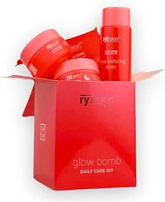 Ryx Skin Glow Bomb daily care kit - Restoring soap, restorative tonic, restorative cream morning and evening.. DIAYTAR NIGERIA delivers value, variety, and convenience with our nationwide 5-8 day shipping.