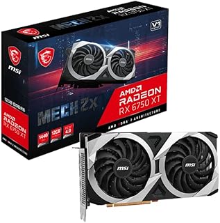 MSI RADEON RX 6750 XT 192 Bits 12 GB GDDR6 BOOST 2600 MHZ TORX 3.0 Double DP/HDMI FREESYNC DIRECTX 12 VR READY OC Graphic Card (RX 6750 XT Mech 2x 12g V1).. Skip the lines and shop online — DIAYTAR Nigeria delivers to your door in days.