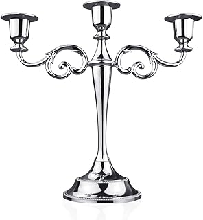 Metal candle holder with 3 silver candles.. Unlock endless possibilities with DIAYTAR NIGERIA's affordable marketplace and reliable delivery service.