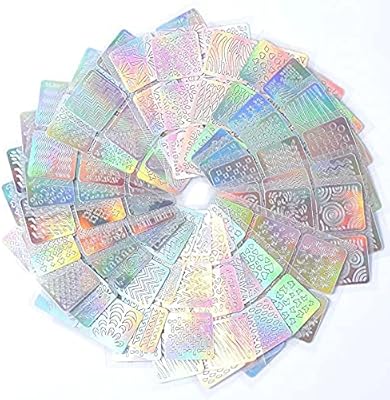 24 hollow sticker sheets for nail art, 3D vinyl image transfer, Kit of stencils with an irregular pattern, mixed stickers.. Your shopping dreams realized through DIAYTAR NIGERIA's affordable platform with reliable delivery times.