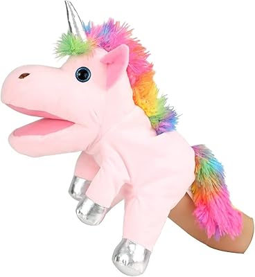 Licorne hand puppets, children's role play toy, imaginative fairy tale, preschool education gifts for adults, children, girls and boys.. DIAYTAR NIGERIA bridges the gap between desire and affordability with nationwide delivery in under 8 days.