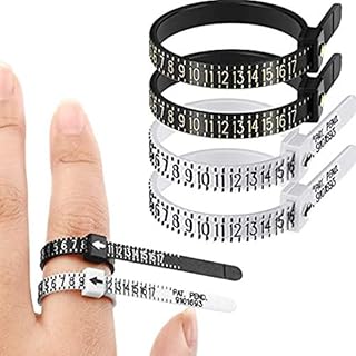Ring measurement set, ring measurement tool, plastic finger measurement belt, DELFINO jewelry measurement gauge, jewelry gauge for adults and children, dividers and calibers - Silicone stretcher in 6 pieces spiral.. DIAYTAR NIGERIA makes quality accessible with low prices and reliable 5-8 day nationwide delivery.