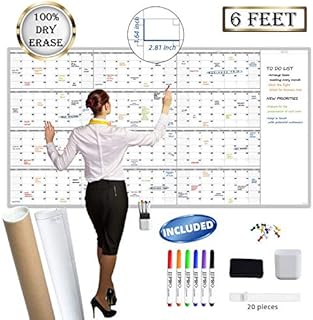 Large reusable annual wall calendar erasable to dry organizer of luxury.. Shop like never before with DIAYTAR NIGERIA's comprehensive marketplace and budget-friendly shipping.