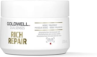 Goldwell Dual Senses Rich Repair Happy Recovery 60 seconds for dry and damaged hair, 200 ml.. Discover more ways to save — every day on DIAYTAR Nigeria.