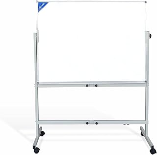 Maxi reversible double -sided white magnetic board with 90 x 180 cm support. White board on foot for desk, classroom and house.. DIAYTAR Nigeria delivers happiness in 5–8 days, no matter what you buy.