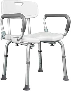 Shower chairs with padded armrests and white backrest, bathtub lift with armrests, for disabled people, people with special and elderly needs.. From essentials to electronics, DIAYTAR Nigeria ships your order in no time.