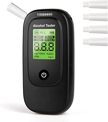 Portable alcohol tonsor, precise professional quality blood alcohol tster with 4 oral tips and LCD digital screen for personal personal use.. Transform how you shop with DIAYTAR NIGERIA's vast selection and budget-friendly delivery options.