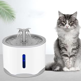 Cat water fountain, automatic water fountain for 2.6 l pet with ultra -silent intelligent pump, drinking bowl lit by cats, dogs and several pets, 88 ounces.. Shop smarter, not harder with DIAYTAR NIGERIA - thousands of products at your fingertips with affordable delivery.