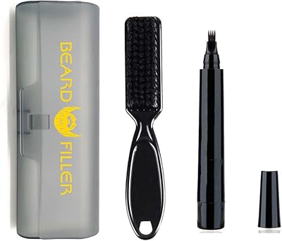 Together brush and filling pen of travel beard and houses for men and women for barbier use (dark brown).. Your shopping needs fulfilled through DIAYTAR NIGERIA's extensive selection and nationwide delivery.