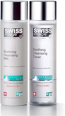 Swiss Image Solid cleaning milk 200 ml and soothing tonic 200 ml for normal dry skin | Cleans, hydrates, gently tones and soothes the skin.. DIAYTAR NIGERIA combines extensive variety with budget-friendly prices and prompt nationwide delivery.