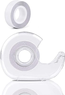 Castowave double -sided adhesive tape, transparent adhesive tape in resistant fabric, transparent double -sided adhesive tape for dresses and clothing against skin, medical quality tape, 2 rollers, 33 feet.. DIAYTAR NIGERIA transforms online retail with unbeatable prices and consistent delivery timeframes.