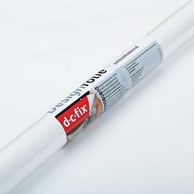 Decorative sticker film D-C-Fix 346-0001, matt white, roll of 17 "x 78".. DIAYTAR NIGERIA: Where shopping dreams come true with budget-friendly prices and nationwide shipping.