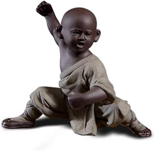 Chinese DIYOMR KUNG FU SHAOLIN MOINE MOTIES HANDS ornaments, ceramic sculpture kung fu arts martial for the decoration of the house display house (gray).. DIAYTAR NIGERIA delivers value, variety, and convenience with our nationwide 5-8 day shipping.