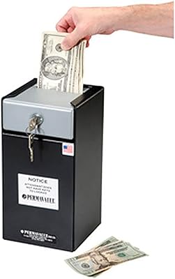Perma-Vault deposit box, loading from the top, sliding cover, Medico camera lock, 15 cm wide x 15 cm deep x 29 cm high.. DIAYTAR NIGERIA: Your one-stop e-commerce destination with affordable prices and nationwide delivery in 5-8 days.