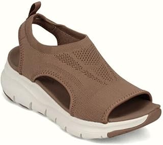 Summer orthopedic sandals Washable with rear strap, flip -flops in breathable mesh size L relaxed for the beach and travel (color: brown, size: Eur38/US7).. Discover the joy of choice with DIAYTAR NIGERIA's extensive selection and budget-friendly shipping.