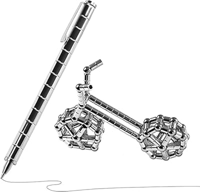 Gorobo magnetic pen, 55 pieces of anti-stress magnetic pens, handmade interaction toys, magnetic sculptic sculpture toys, desktop sculpture toys, anti-stress gift for adults or children, silver.. DIAYTAR NIGERIA delivers on convenience and affordability with our reliable nationwide shipping.