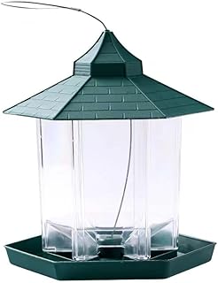 Alisa outdoor bird feeder for outdoor porch, semi -automatic waterproof bird feeder to hang in the garden - (blue and green).. Shop without boundaries at DIAYTAR NIGERIA, offering affordable products with convenient delivery times.