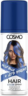 Cosmo Bold Blue 100 ml hair dyeing spray.. For everyday items and more, trust DIAYTAR Nigeria.