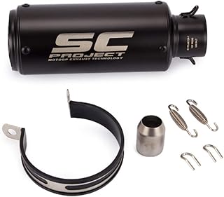 XTSB 51mm Silent Steel Steel Steel jar Mini cylinder with universal exhaust hose for universal ATV motorcycle.. Your ultimate shopping destination, DIAYTAR NIGERIA combines extensive selection with affordable shipping.
