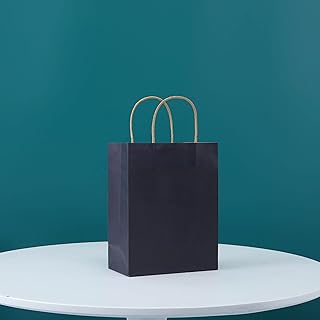 Cool Baby Bags Gifts in medium -sized kraft paper with handles for party gifts (21 x 27 x 11 cm, navy blue), 12 pieces.. One platform, endless products — welcome to DIAYTAR Nigeria.