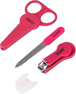 Set of manicure for newborn JUBB of the United States-baby nail clipping, baby nail files and baby nail clips (pink).. Nigeria's favorite online shopping platform, DIAYTAR offers unbeatable prices and delivery within a week.