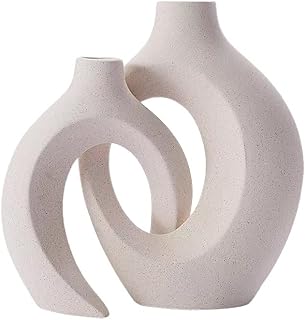 Bamboo decor | Contemporary ceramic vase _ Simple design pattern of flowers.. DIAYTAR NIGERIA: Transforming online retail with affordable prices and consistent 5-8 day nationwide delivery.