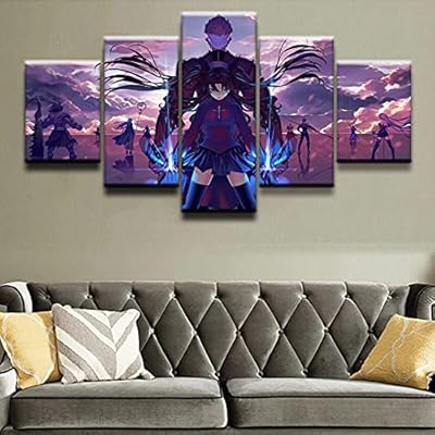 Huudnhyk 5 Modular wall art canvas, Images of animated manga characters, living room decoration, bedroom, modern house painting.. Shop across categories at DIAYTAR NIGERIA with the confidence of affordable prices and delivery within 8 days.