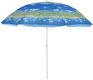 Ejaardenkart removable beach umbrella for UV protection (blue, 200 cm).. Get your essentials without leaving home — thanks to DIAYTAR Nigeria.