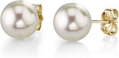 Akoya earrings in real Japanese white pearls for women -.. DIAYTAR NIGERIA: Putting quality products within reach of every Nigerian through our affordable marketplace.