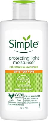 Daily moisturizer for the simple face protection, FPS 15, vegan, without perfume or alcohol, for all skin types, the 125 ml package may vary.. Shop with confidence at DIAYTAR NIGERIA, where affordability meets reliability in less than 8 days.
