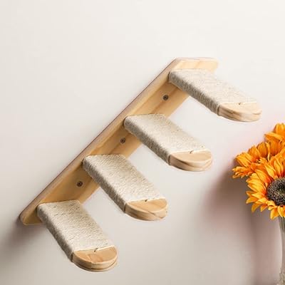 Wall steps for Fayrouz cats - Staircases for massive rubber wooden cats, perfect for scratching and climbing - Wall supports for cats that are easy to install for players, popular on the left and right... DIAYTAR NIGERIA combines affordability with convenience, delivering your purchases within 5-8 days.