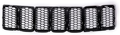 Brilliant black front grille + interior grinding in matt black honeycomb compatible with jeep.. DIAYTAR NIGERIA makes quality accessible with our diverse product range and dependable delivery service.