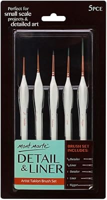 Taklon 5 -piece detail brush.. DIAYTAR NIGERIA revolutionizes online retail with our vast selection and cost-effective delivery options.