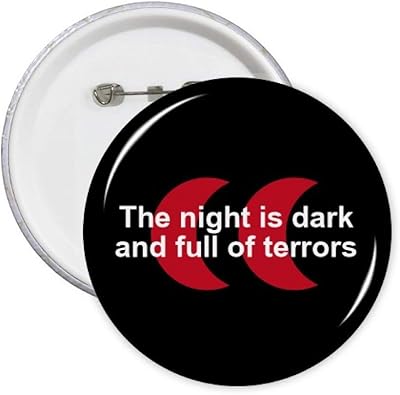 Film Dialogue Night Dark Terrors Pins Badge Bouton Emblème Accessory Decoration 5pcs.. DIAYTAR NIGERIA: Where shopping meets satisfaction with affordable prices and reliable 5-8 day shipping.