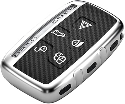 Lcyam keychain case in TPU for 5 Land Range Rover Discovery Jaguar buttons, Silver.. Discover endless possibilities with DIAYTAR NIGERIA's comprehensive catalog and budget-friendly delivery.