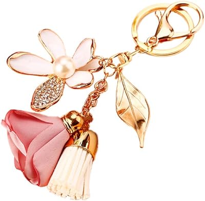 Flower-shaped keychain for women, pompom in rhinestones, wallets, bag pendant, car keychain, handbag, rhinestone pendant, cute, large, 12.. Your ultimate shopping destination, DIAYTAR NIGERIA combines extensive selection with affordable shipping.