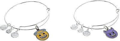 Alex and Ani Ange and Deviable Lot of 2 brilliant silver Emoji bracelets, one size.. Find everything you need at prices you'll love with DIAYTAR NIGERIA's comprehensive e-commerce platform.