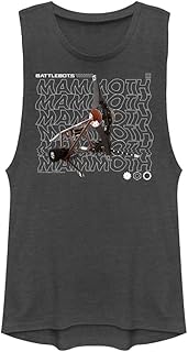 Battlebots Mammoth Hero Stack Text Muscle tank top for women.. Discover the joy of choice with DIAYTAR NIGERIA's extensive selection and budget-friendly shipping.