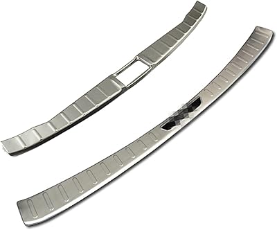 Rear bumper protection cover with chrome stainless steel for Mitsubishi Asx 2013-2018, Protection of inner and outdoor rear bumper, car accessories resistant to striped stripes.. Experience shopping freedom with DIAYTAR NIGERIA's comprehensive platform and reliable shipping service.