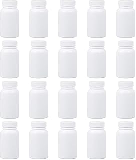 20 parts bottles of portable empty pills for powder and medication portable clips versatile for pharmacy vitamins 100 mll.. DIAYTAR NIGERIA: Your partner in affordable e-commerce with dependable delivery across Nigeria.