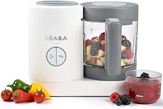 BIABA - BABY COOK NEO - Baby food preparer - 4 in 1: Culinary robot, blender and cooker - Steam cooking - Quick home baby food - Glass bowl - Stainless steel pool - Gray/White.. DIAYTAR NIGERIA makes quality accessible with low prices and reliable 5-8 day nationwide delivery.