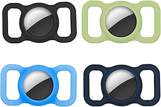 Jenren Airtag Silicone Pet Collar Holder, 4 pieces Airtag Protective cover 2021 Airtag Cat Key Wallers Accessories.. DIAYTAR NIGERIA: Where shopping meets satisfaction with affordable prices and delivery within 8 days.