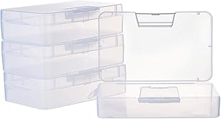 Penicrete Large transparent plastic box 5.2 x 3 x 1.18 inches, transparent storage organizer with hinge cover for small DIY accessories and pliers for desktop supplies - 4 rooms.. Discover the perfect shopping balance at DIAYTAR NIGERIA with competitive prices and prompt delivery.