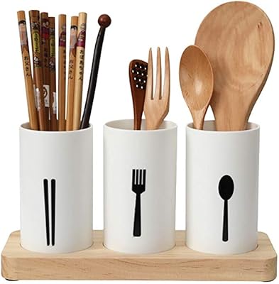Storage box for AMATER self-drainage plastic cutlery-spoon, knife, fork, chopsticks, covers/organizer for kitchen and dining table (white).. DIAYTAR NIGERIA: Where shopping is affordable, selection is vast, and delivery is always reliable.