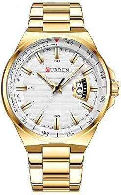 Anself Fashion Fashion for Men with Luminous Needles, Exquisite Classic Quartz watch with alloy case and stainless steel bracelet, Waterproof Watch Watch.. DIAYTAR NIGERIA: Your trusted marketplace that combines variety, affordability and reliable shipping.