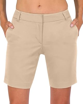 Bermuda of Golf 8.5 "for women - Sports shorts, breathable, fast drying with pockets for golf, real khaki, 46.. Experience the satisfaction of affordable shopping with DIAYTAR NIGERIA's nationwide 5-8 day delivery.