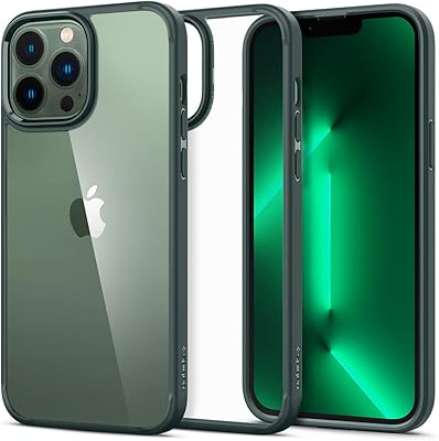 Ultra Hybrid Spigen shell designed for iPhone 13 Pro Max - Midnight green.. Get more, save more — only on DIAYTAR Nigeria.