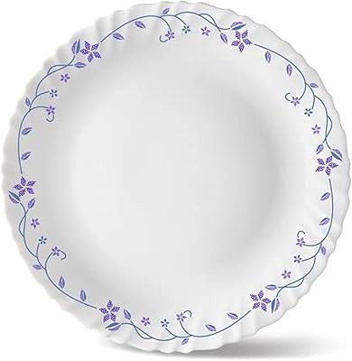 Borosil Flora Opal de Lara flat plate, 11FPFL, 27 cm, white, 1 room.. Great finds. Great prices. Fast shipping. That’s DIAYTAR Nigeria.