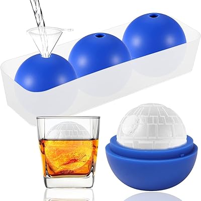 Star Wars Star Silicone Silicone Silicone Makes tray, Death Star Wars Death Chocolate Molds, has a large 2.5 -inch Death Star Ice Ball mold for whiskey, cocktails, reusable and BPA -free (3 + tray).. Shop with confidence at DIAYTAR NIGERIA, enjoying competitive prices and delivery within 8 days.