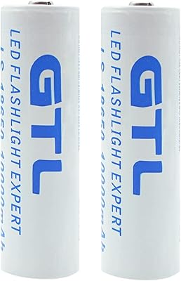Rechargeable lithium-ion battery 18650 (upper button), pack of 2 10,000 mAh 3.7 V (no AA/AAA battery) for LED flashlight.. Experience hassle-free shopping with DIAYTAR NIGERIA's user-friendly platform and prompt delivery service.